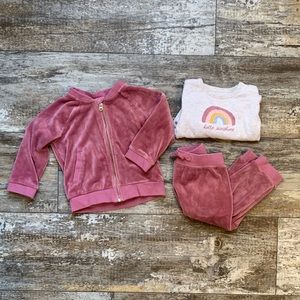 Gymboree Velour Sweat Suit and Bodysuit